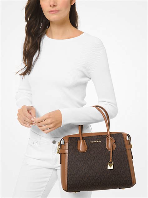 mini mercer michael kors|Michael Kors mercer belted satchel.